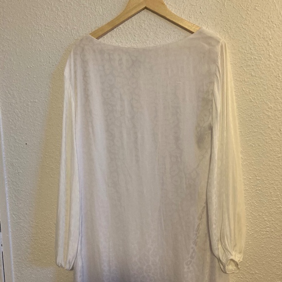 SMYM White Animal Print Shift Dress - Picture 2 of 3